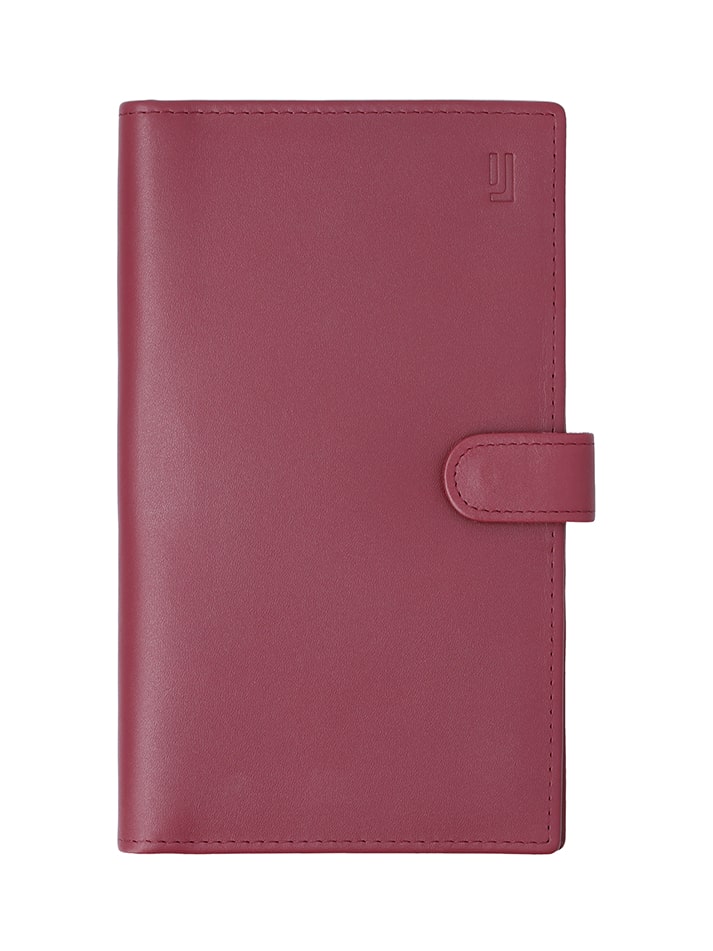 Leather travel wallet .