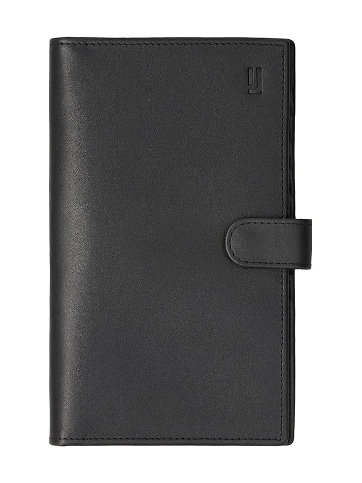 Leather wallet with passport pockets