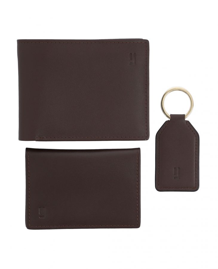 Luxury leather wallet gift set.