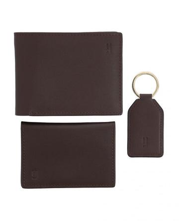 Luxury leather wallet gift set.