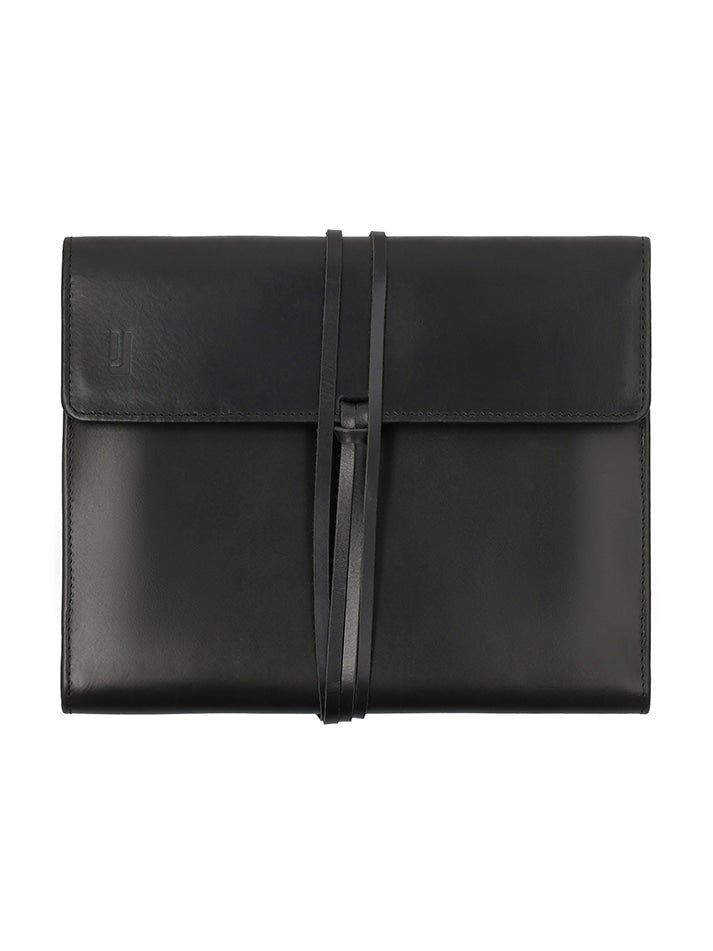 Leather portfolio with writing pad slot