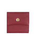 Sleek leather wallet with compartments.