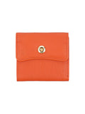 Sleek leather wallet with compartments.