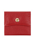 Sleek leather wallet with compartments.