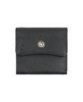 Sleek leather wallet with compartments.