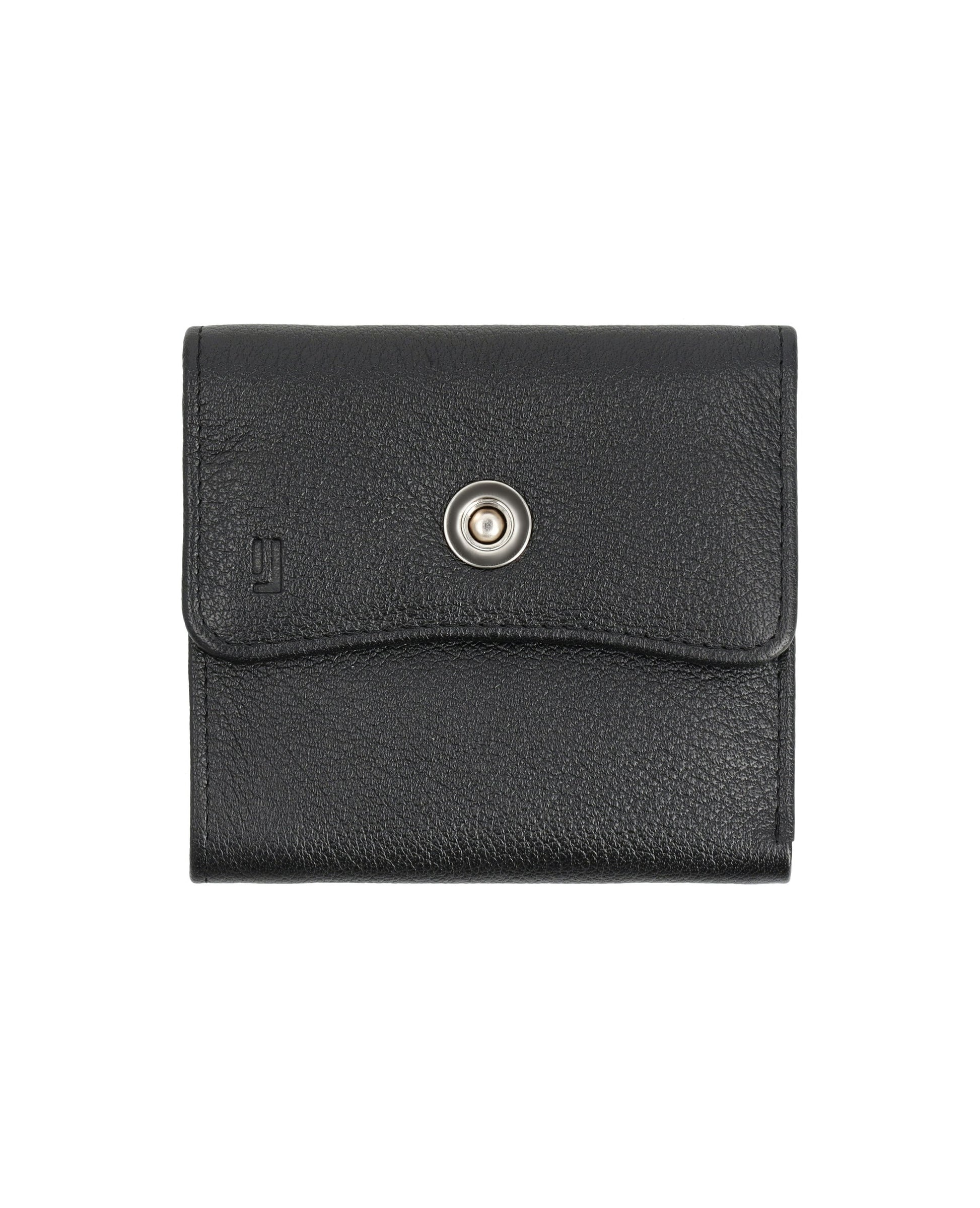 Sleek leather wallet with compartments.