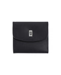Black Leather wallet with snap closure
