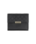 Mini quilted leather wallet.