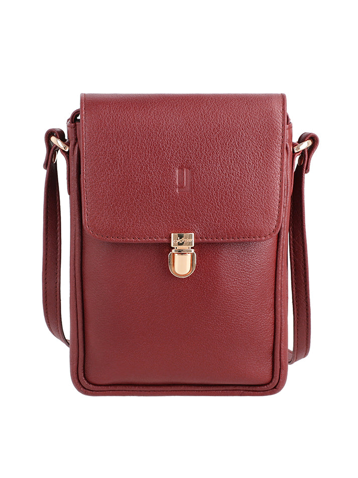 Leather shoulder bag
