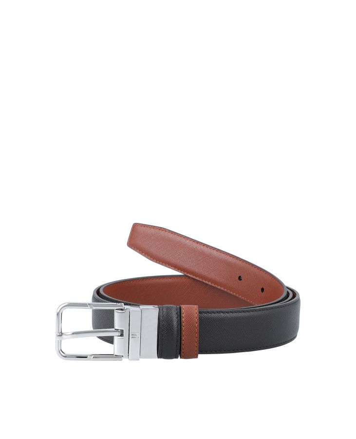 Black and Tan Silver Premium leather