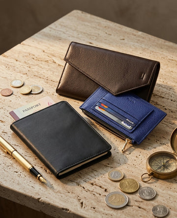 Passport & Travel Wallets: Leather Travel Accessories for Frequent Flyers