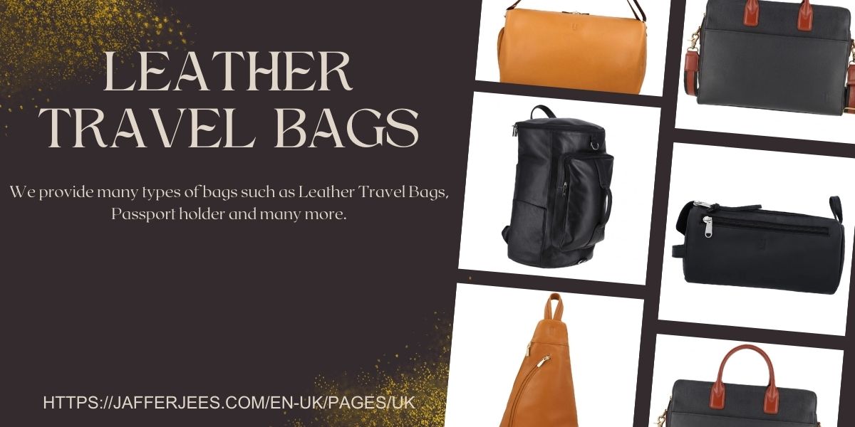 Buy online leather travel bags for men & women in UK