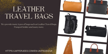 Buy online leather travel bags for men & women in UK