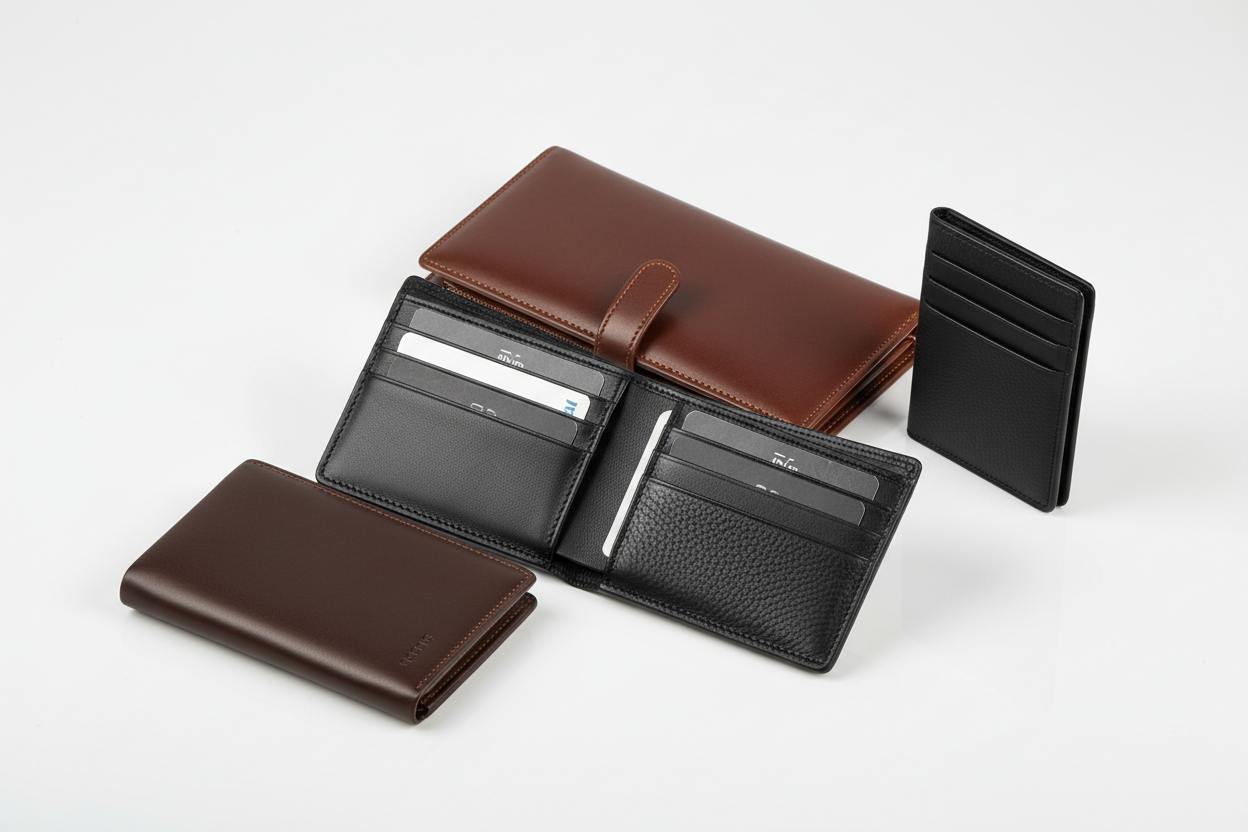 Men’s Leather Wallet Styles Explained: Slim, Bifold, Long & Cardholders