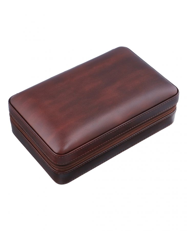 Diego leather cigar case with cedar interior.
