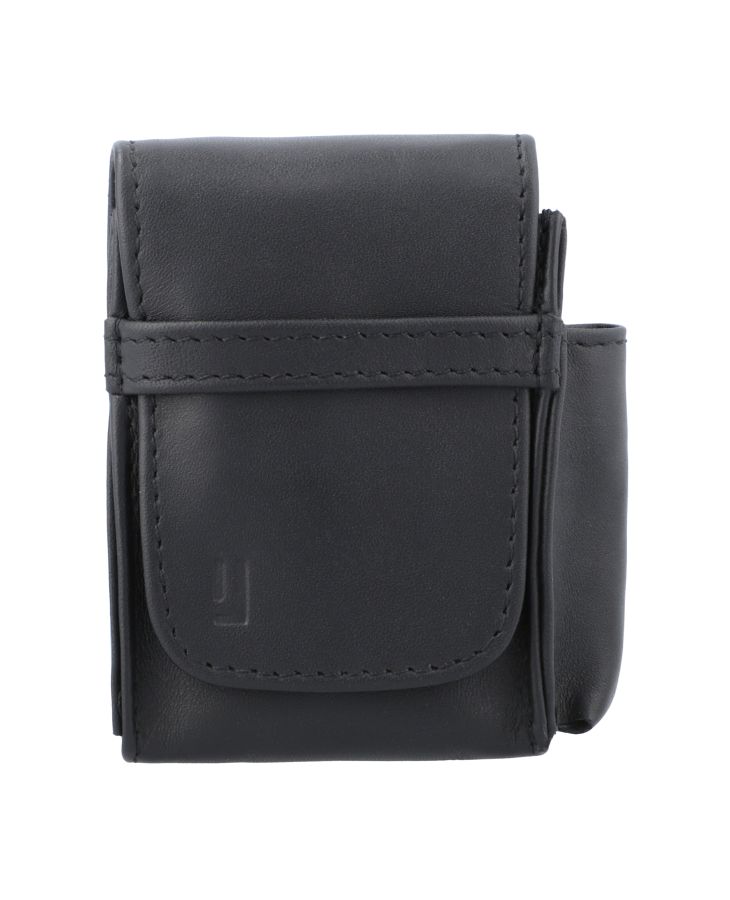 Black,Elegant leather cigarette case