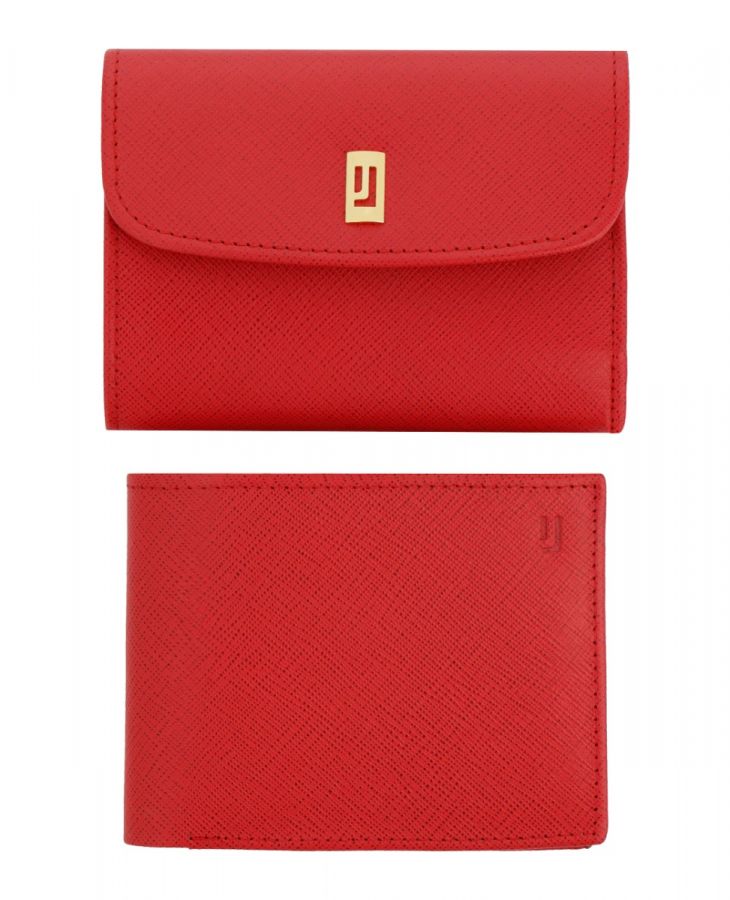 Red Leather Wallet 