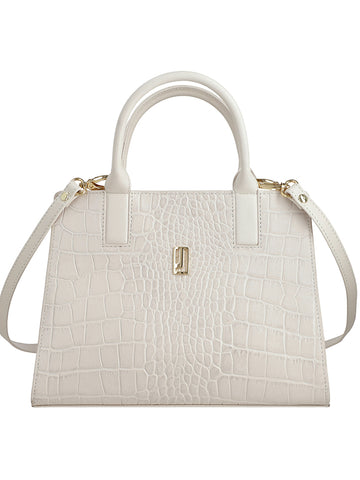 Croco leather handbag.