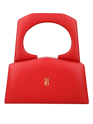 latest red leather bags for women