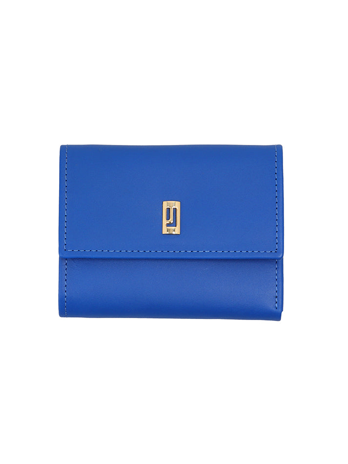 blue leather wallets for women